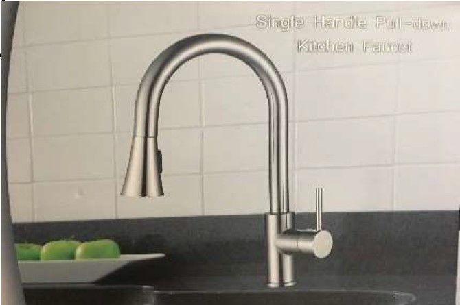 Short Single Handle Pull-Down Kitchen Faucet BN