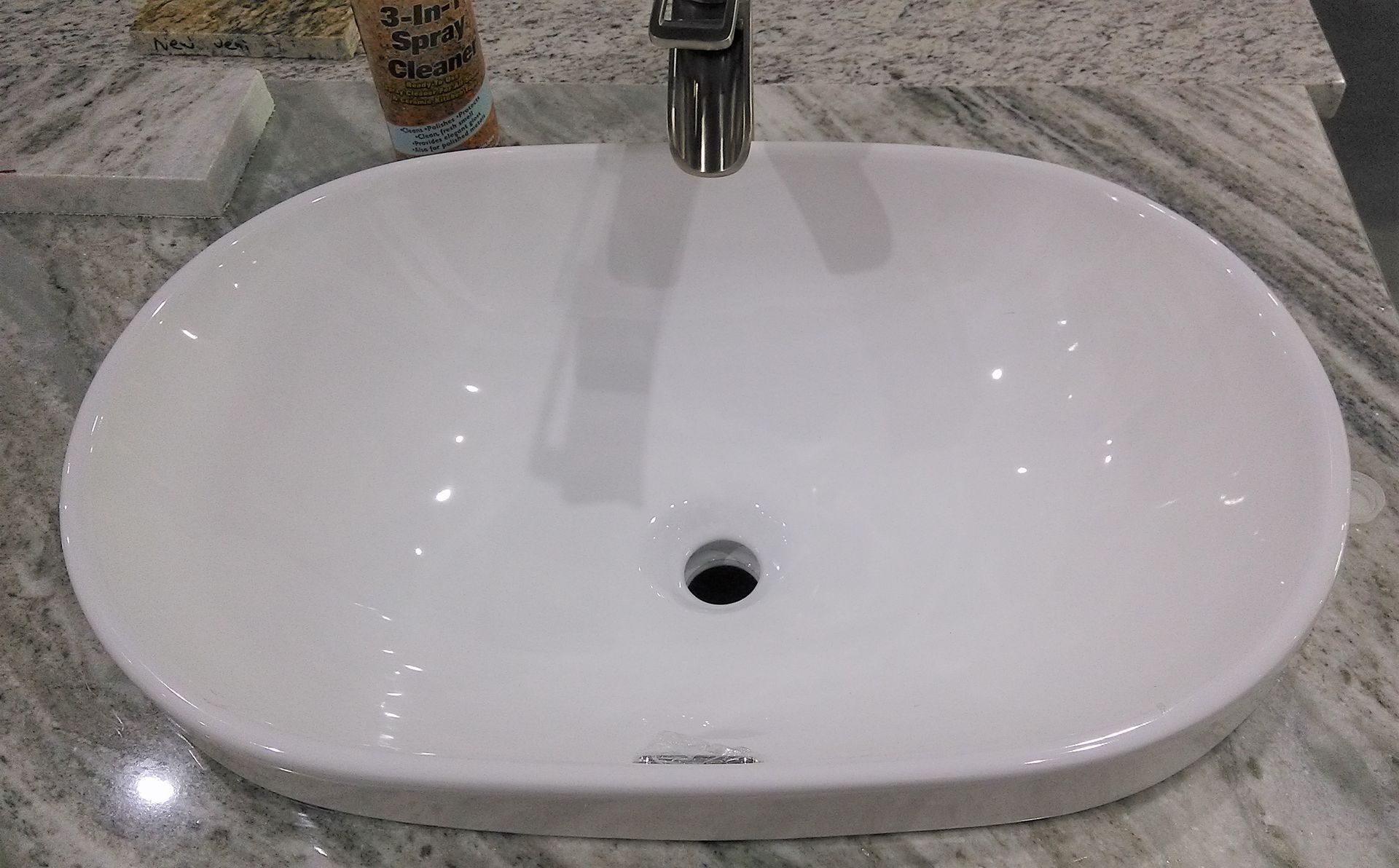 Bathroom Topmount Sink - Oval