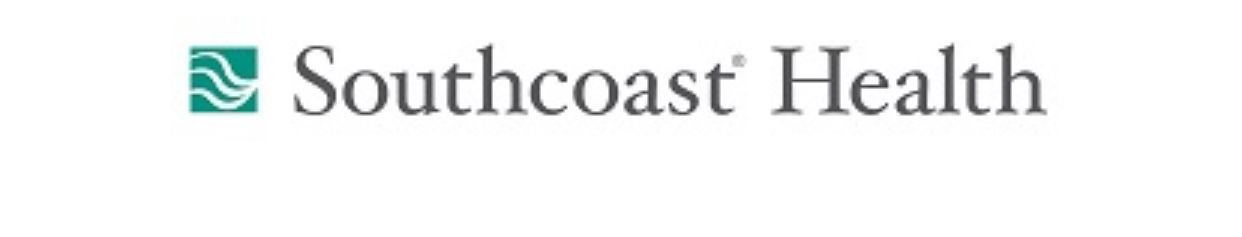 The southcoast health logo is on a white background