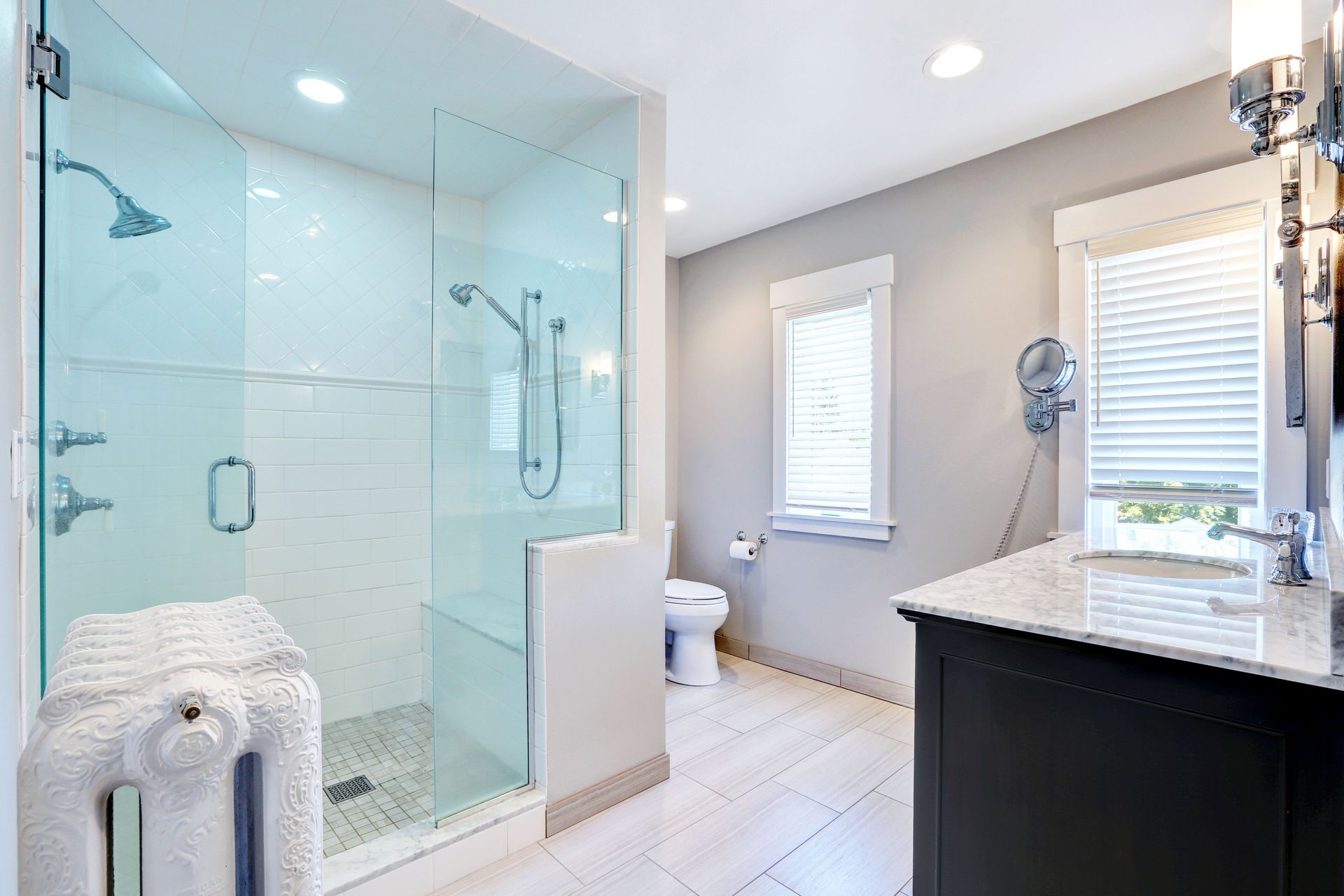 glass shower enclosure install