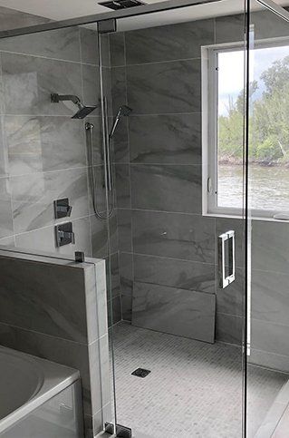 Shower glass