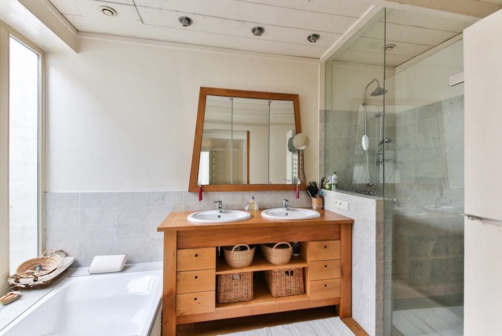 Residential shower glass