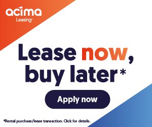 Advertisement for Acima Leasing: 