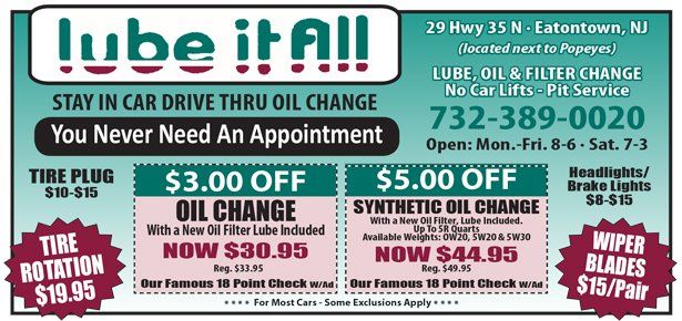 Lube It All Coupon