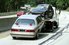 towtruck towing cars