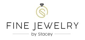 Logo for "Fine Jewelry by Stacey" with a ring design and gold and black text.