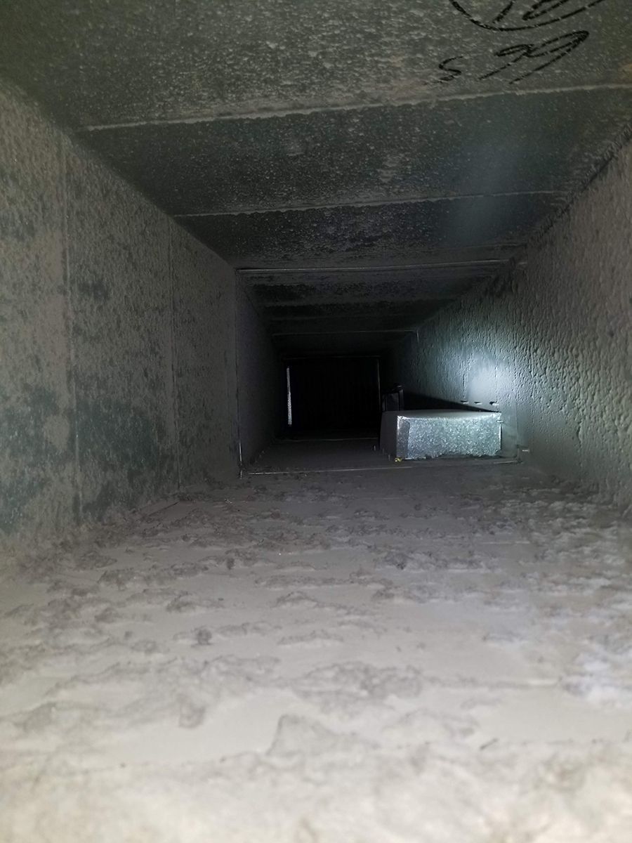 It looks like a tunnel with a light at the end of it.