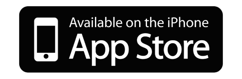 Available on the iPhone App Store badge with black background, white text, and iPhone icon