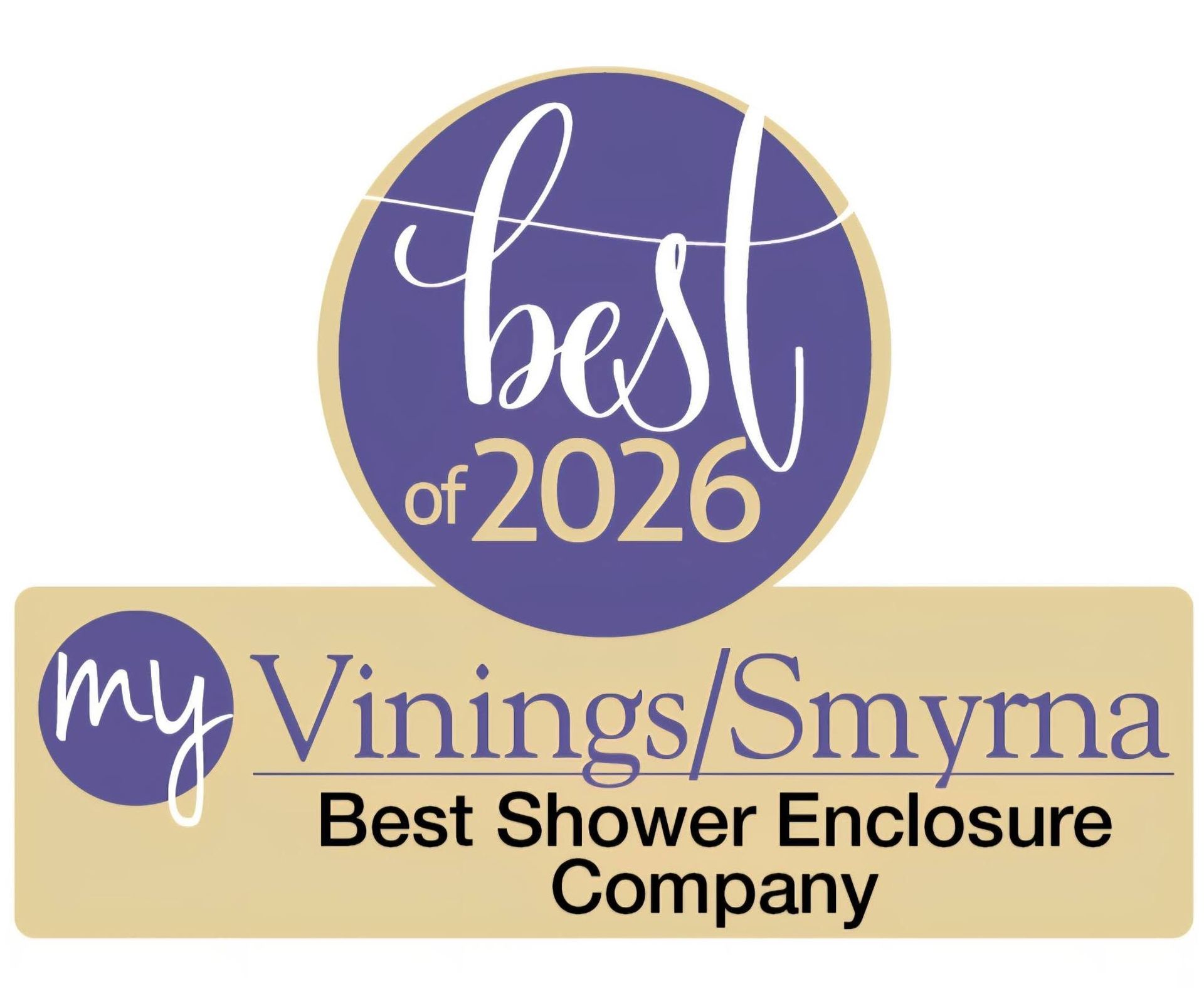 Best of 2026 My Vinings/Smyrna Best Shower Enclosure Company badge