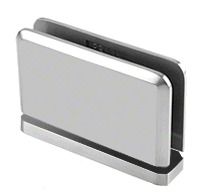 Silver metal paper clamp on a white background
