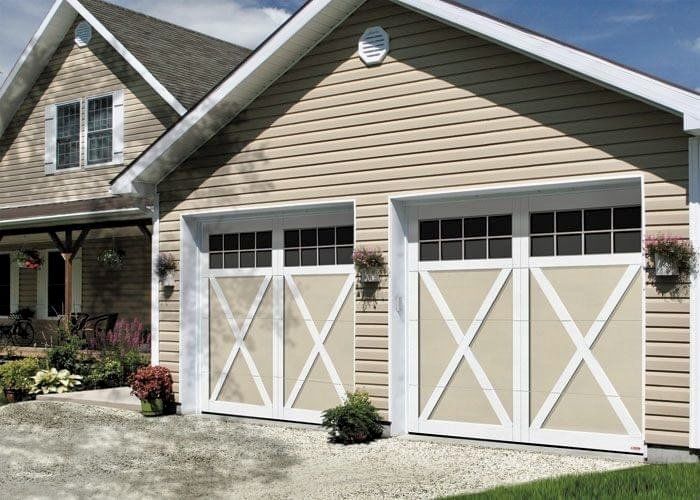 two garage door
