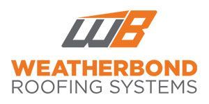 Weatherbond Roofing Systems logo with orange and gray stylized WB text