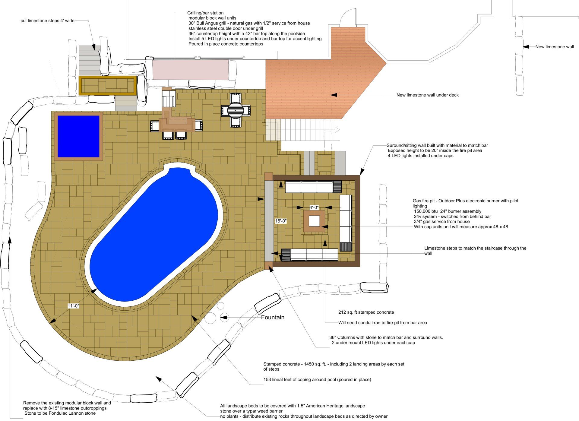 Metzler Pool Deck plan