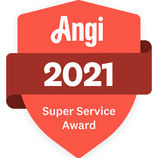 Angi 2021 Super Service Award badge