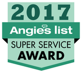 2017 Angie’s List Super Service Award badge