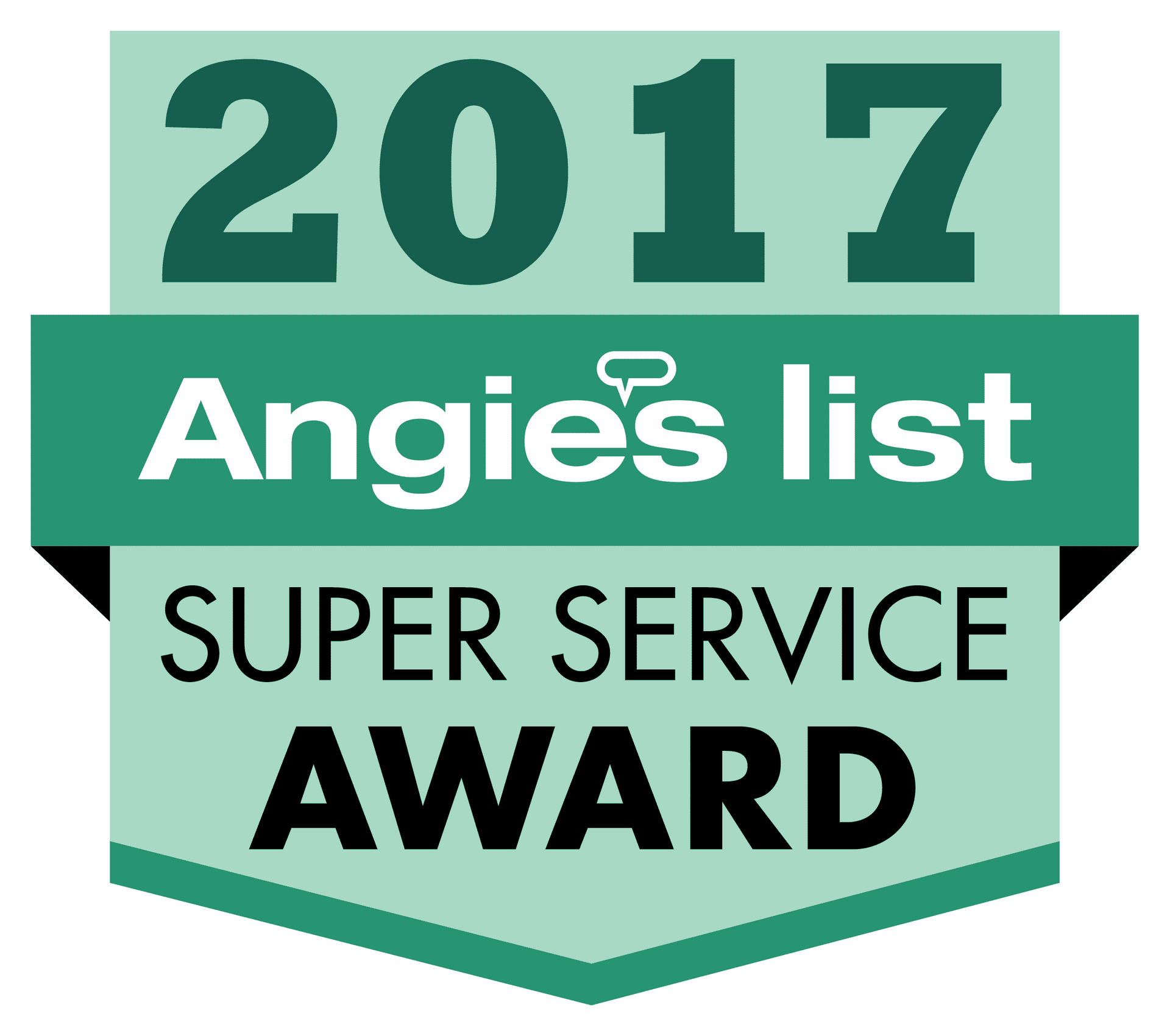 2017 Angie’s List Super Service Award badge