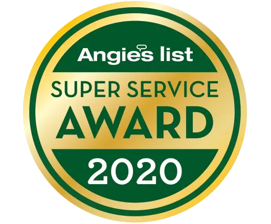 Angie’s List Super Service Award 2020 badge