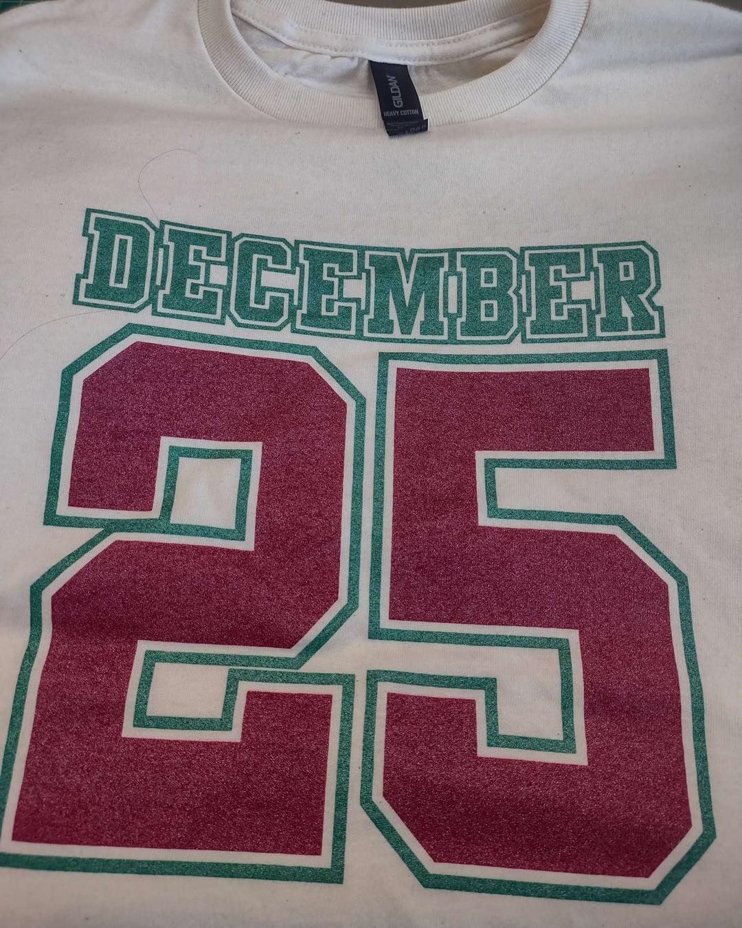 Cream-colored t-shirt with 