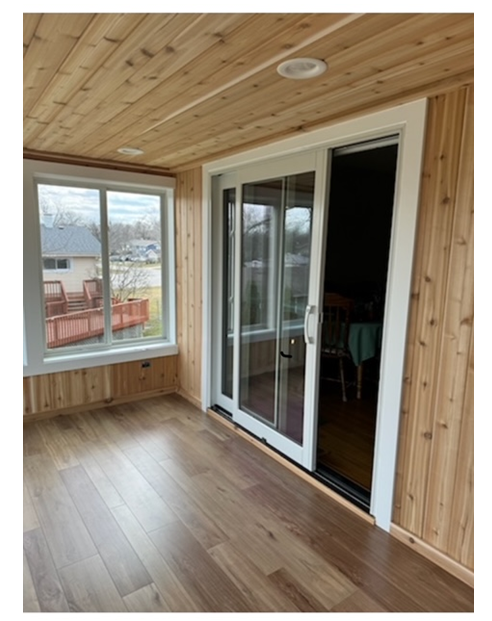Enclosed Cedar Wood Porch
