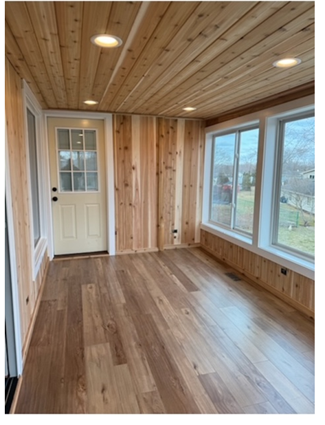 Enclosed Cedar Wood Porch
