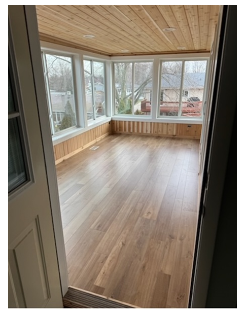 Enclosed Cedar Wood Porch