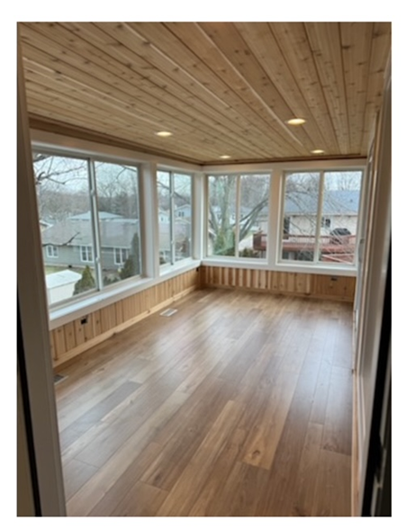 Enclosed Cedar Wood Porch