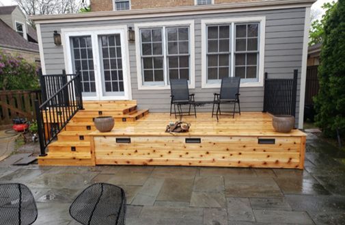 Small backyard deck