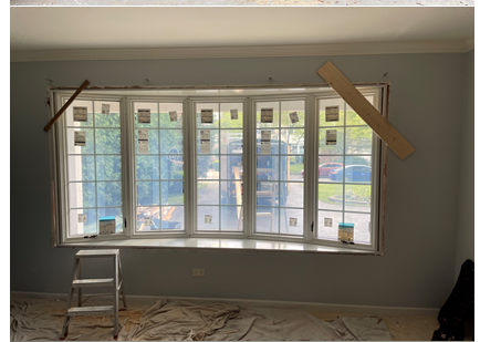 window replacement in progress