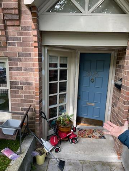 beautiful brick home entryway
