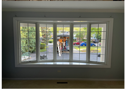 after image of an interior view of the window replacement