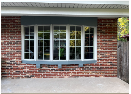 after image of an outside view of the window replacement