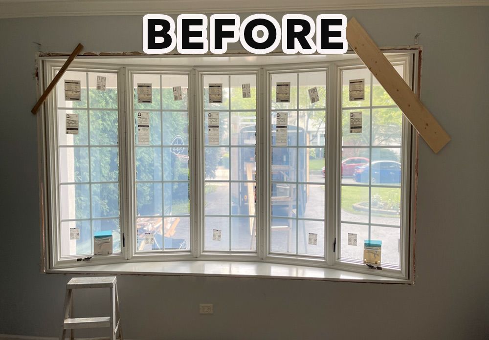 Window installation - before photo