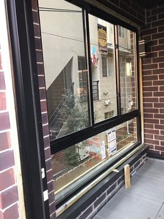 A newly finished large window