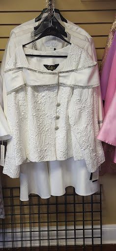 white textured top and white skirt