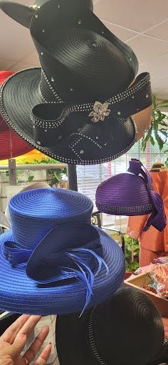 a variety of beautiful hats