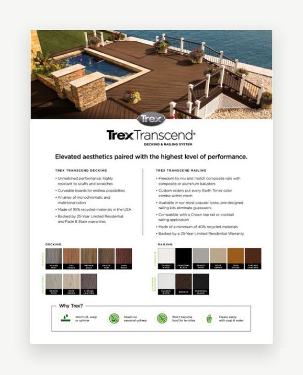 Trex 2021 Transcend Sell Sheet