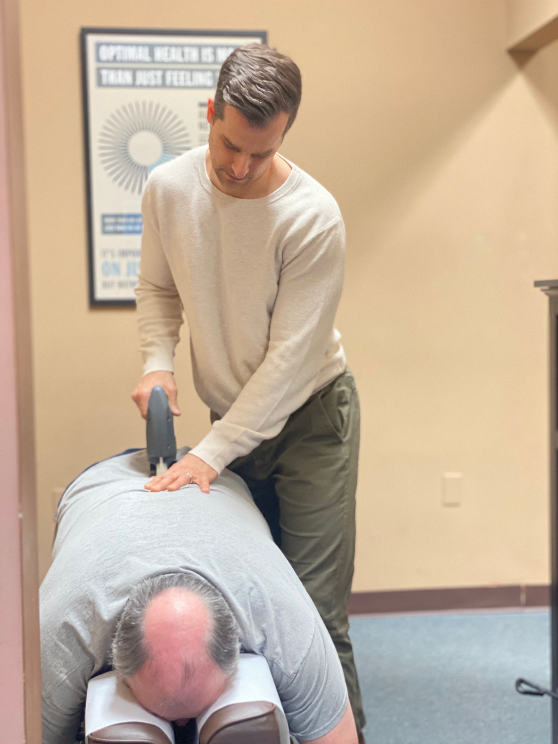 Chiropractic treatment for man