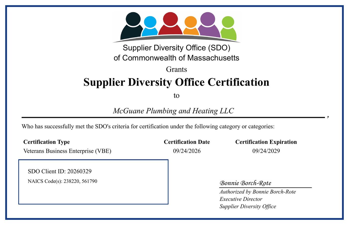 Supplier Diversity Office Certification 