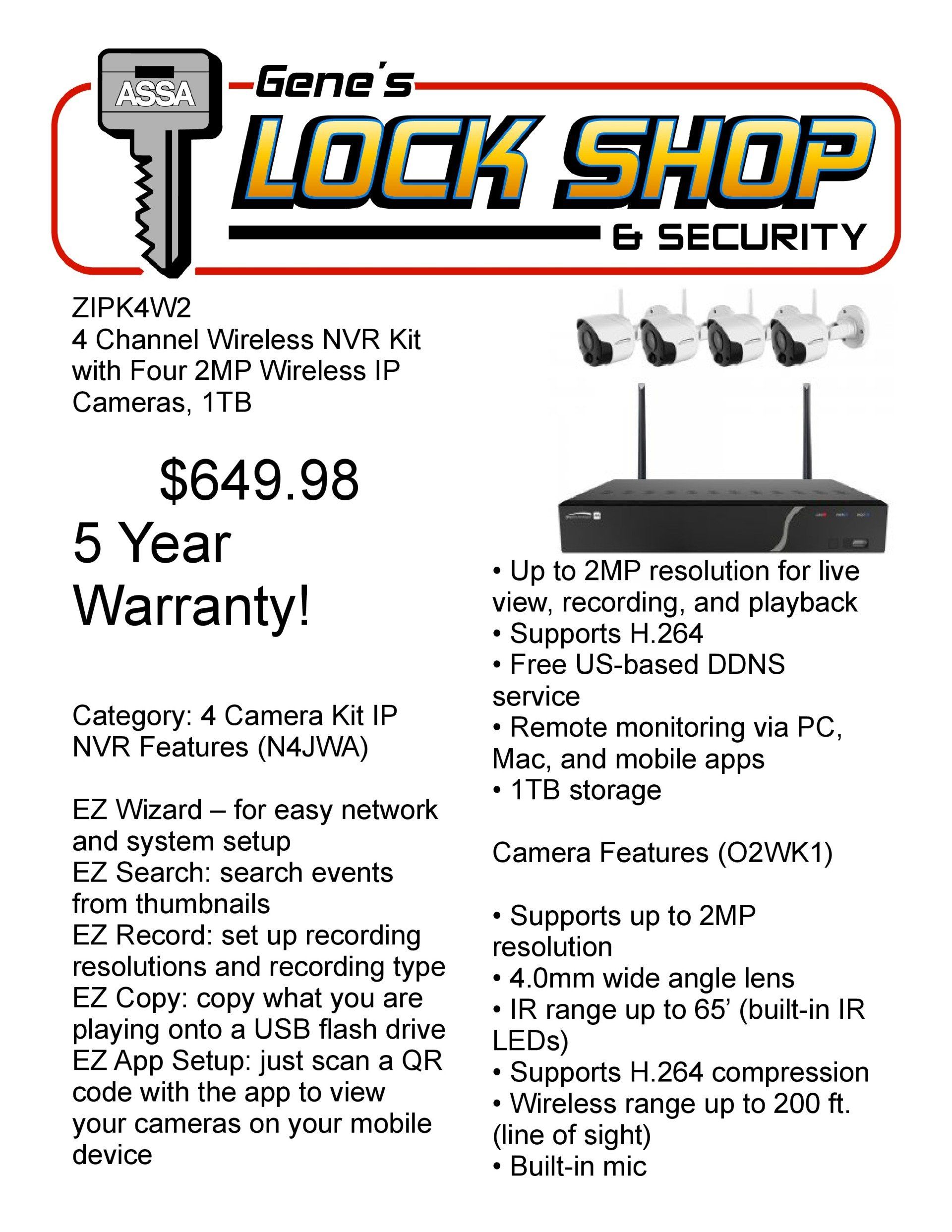 Gene's Lock Shop Special Offers Spearfish, SD