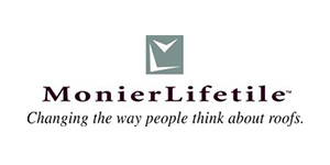 MonierLifetile logo: gray geometric shape above text,