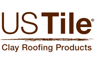 US Tile logo in brown: