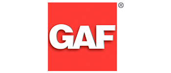 A red square with the word gaf on it.