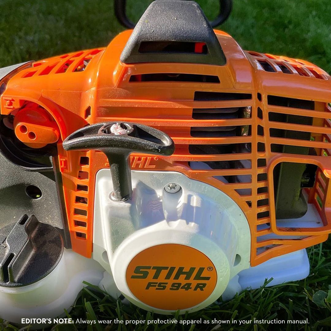 Orange and white Stihl FS 94 R string trimmer.