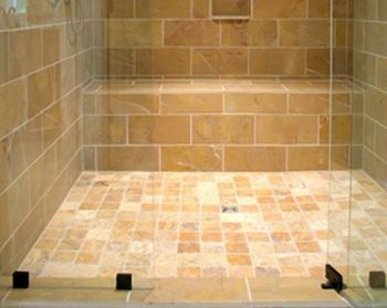 Shower room tiles
