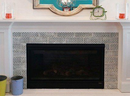 Fire place tile design