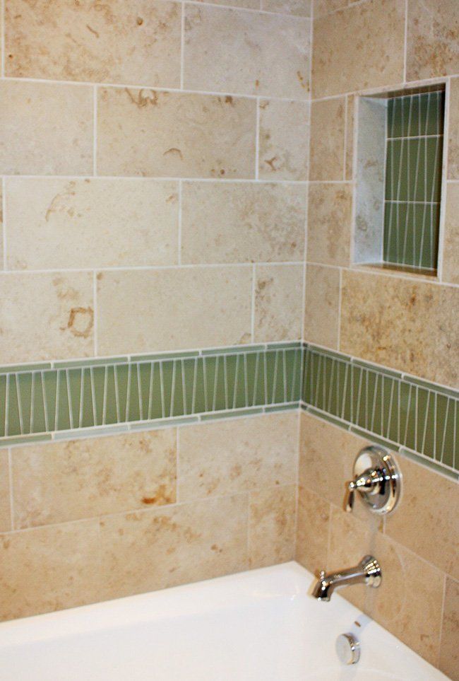 Bathroom tile wall