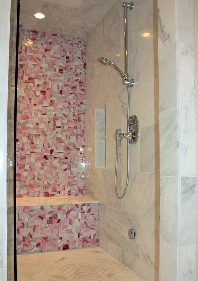 Shower tile wall design