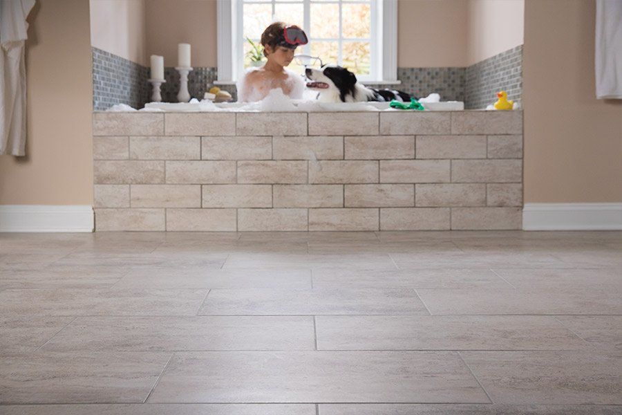 Tile flooring
