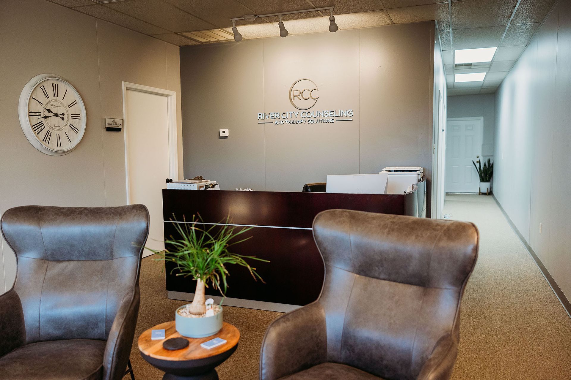 Office reception area