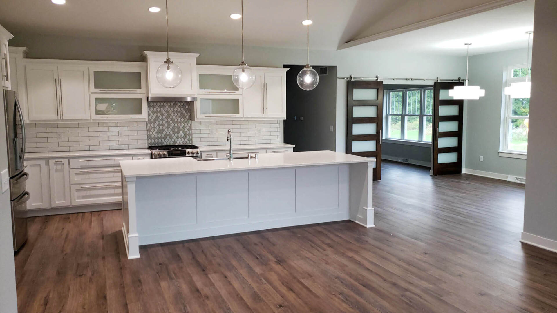 kitchen with appliances and a beautiful interior